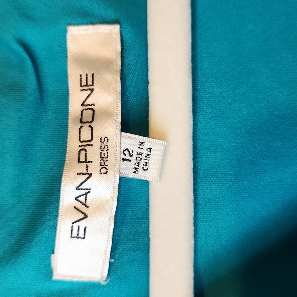 Evan Picone Turquoise Dress - Picture 12 of 13